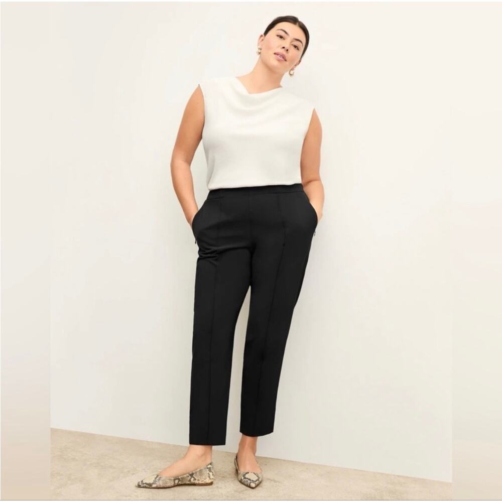 MM LAFLEUR New York The Colby Pull On Black Travel Pant - OrigamiTech Size 14